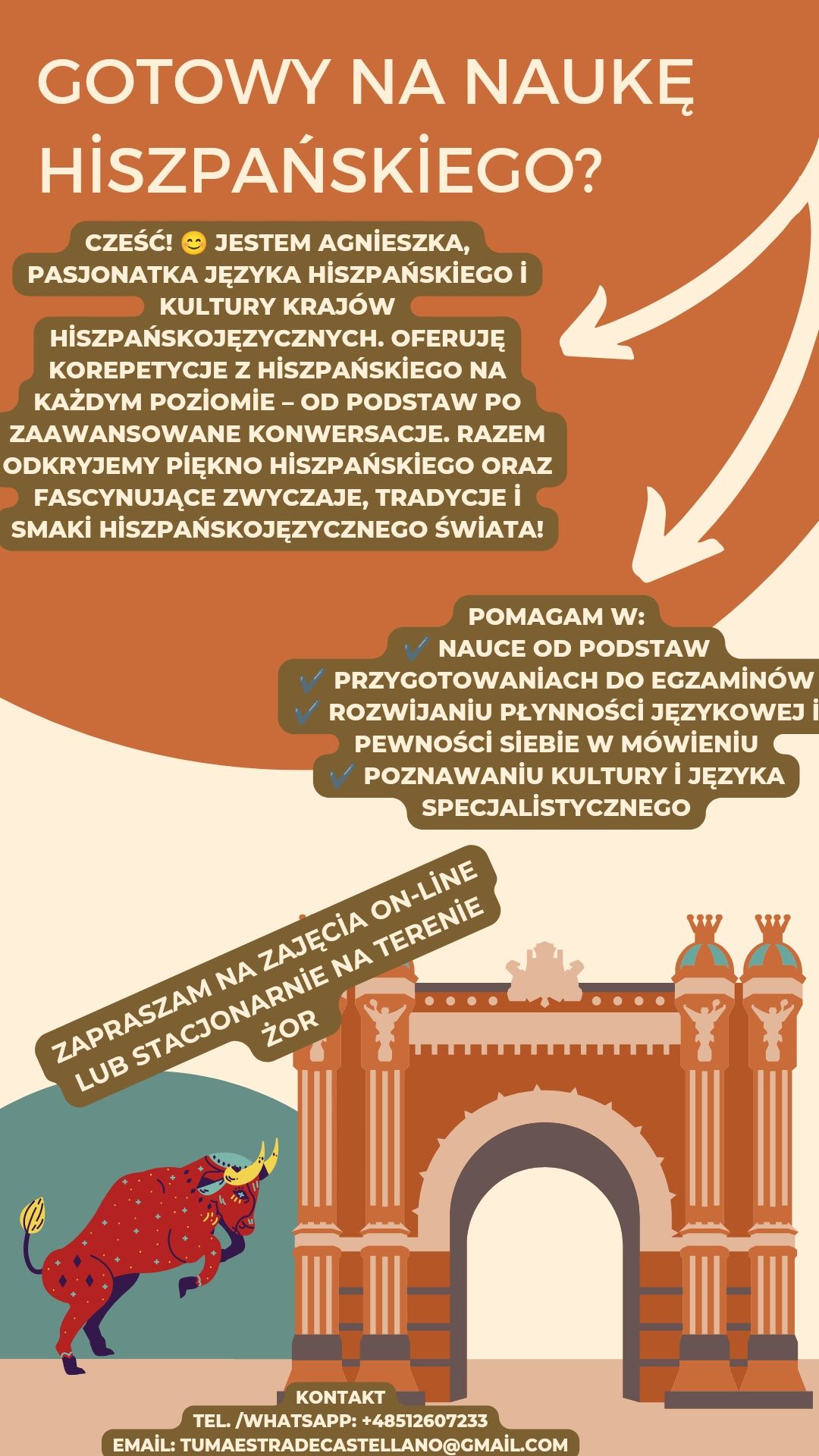 Korepetycje język hiszpański nauka online, lekcje hiszpańskiego