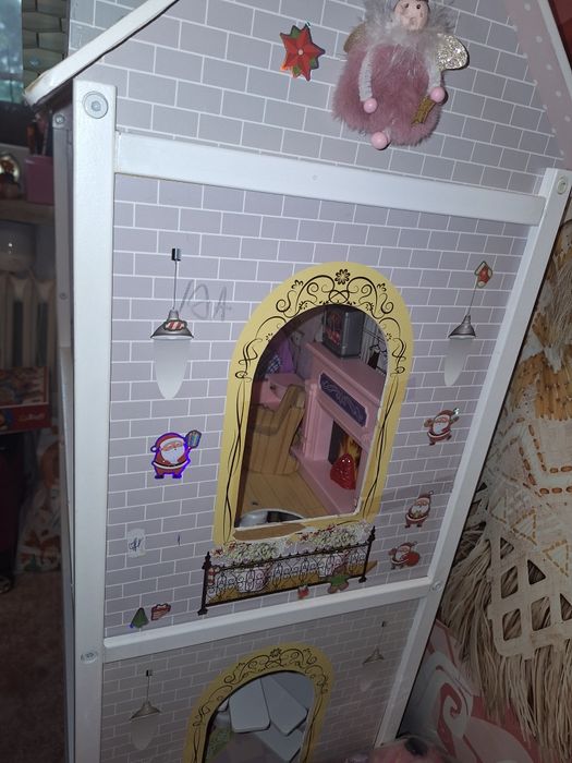 Duży domek dla lalek barbie