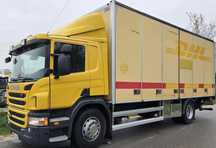 Scania P 280  izoterma 4x2 EURO 5 otwierany bok kontener  Laweta rama do zabudowy bdf 230