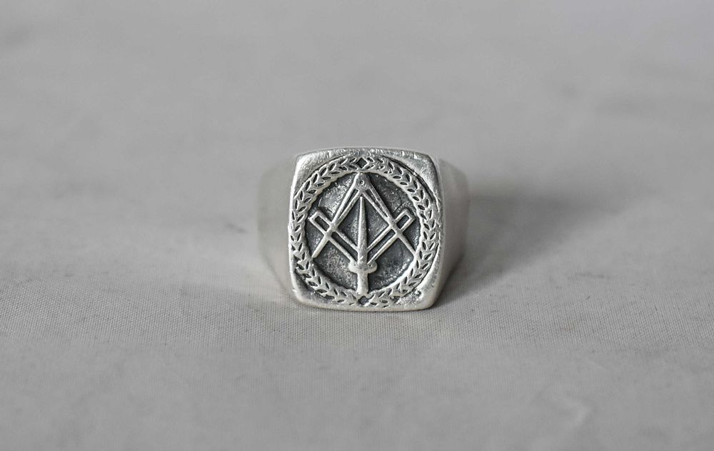 Sygnet masoński - srebrny