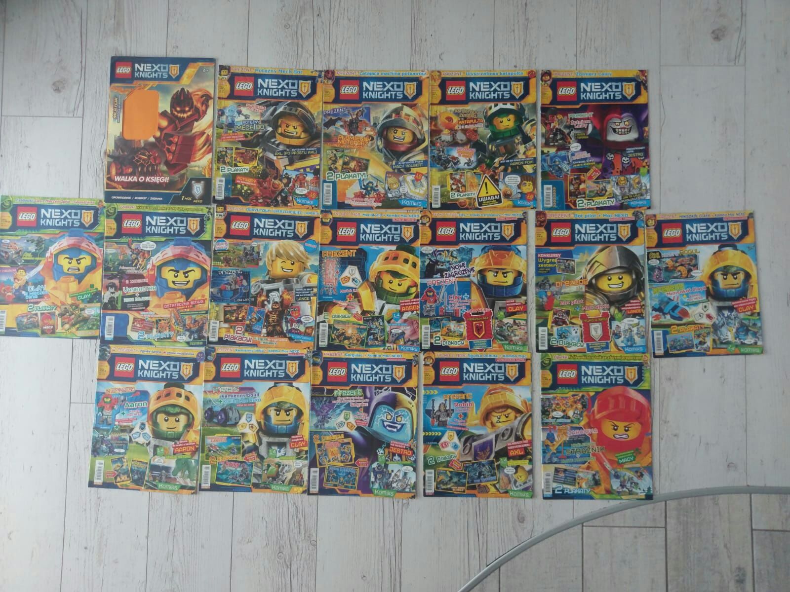 Gazetki gazety Lego Nexto Knights 17 szt!