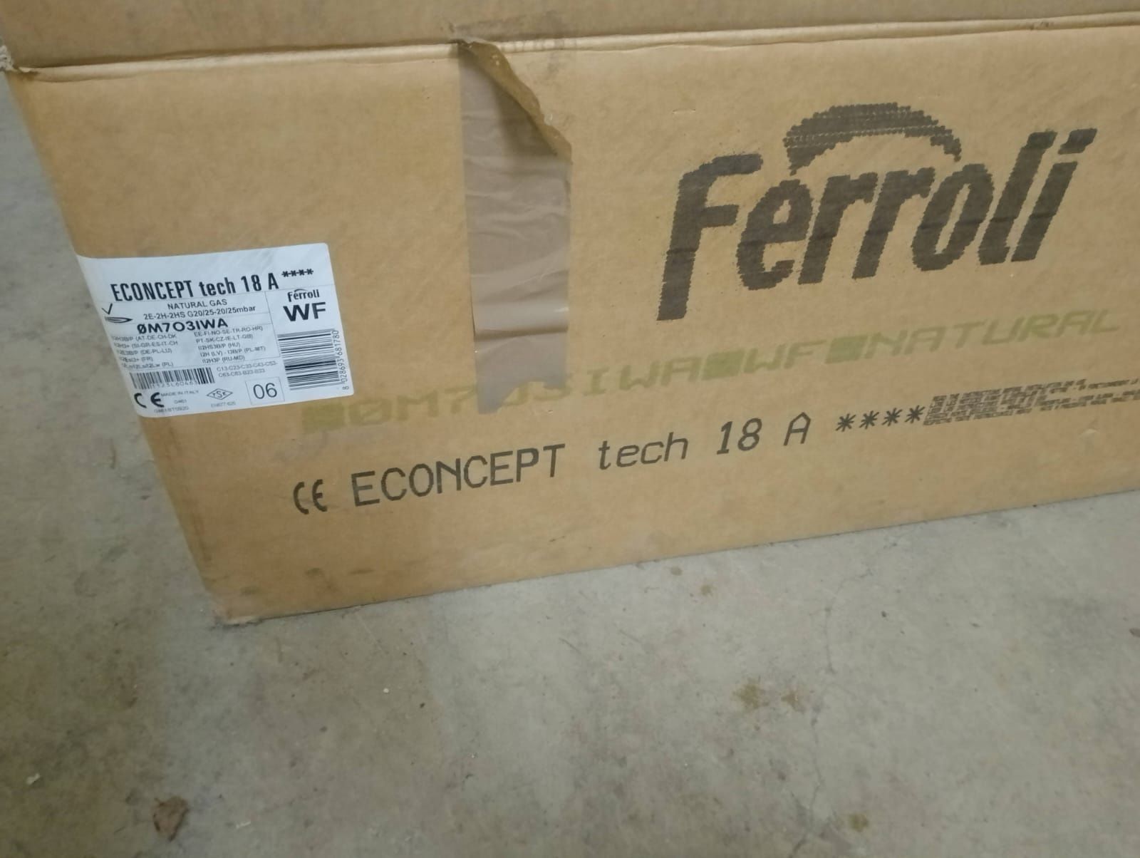 Kocioł grzewczy Ferroli Econcept Tech 18A NOWY