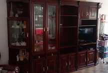 Móvel sala com vitrines