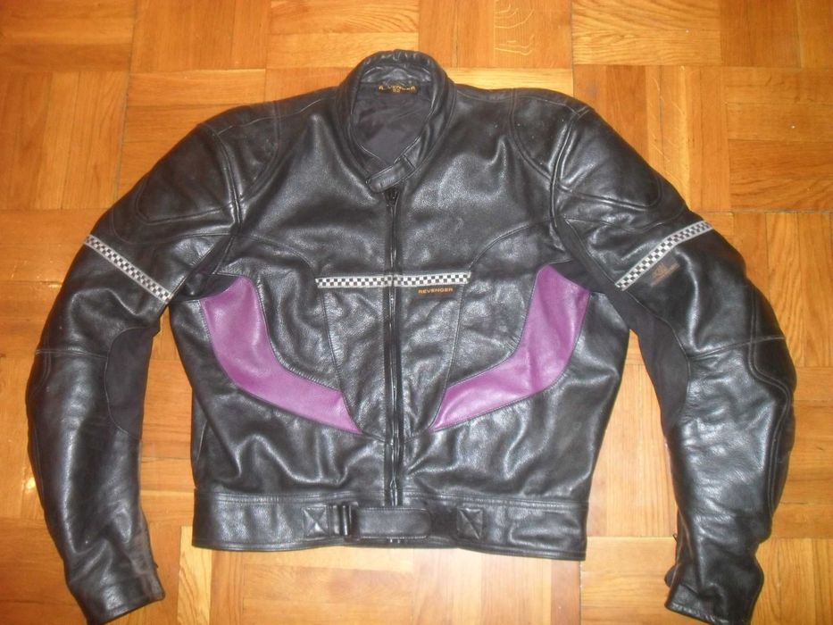 Мотокостюм кожаный REVENGER + POLO( Германия ) , размер M-L( 50-52 )