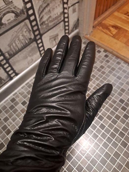Rękawiczki czarne L Alardo skórzane