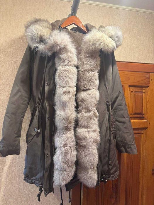 Куртка з натуральним хутром Damla Leather& Fur, з підкладкою