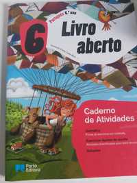 Livro atividades português 6 ano Livro Aberto