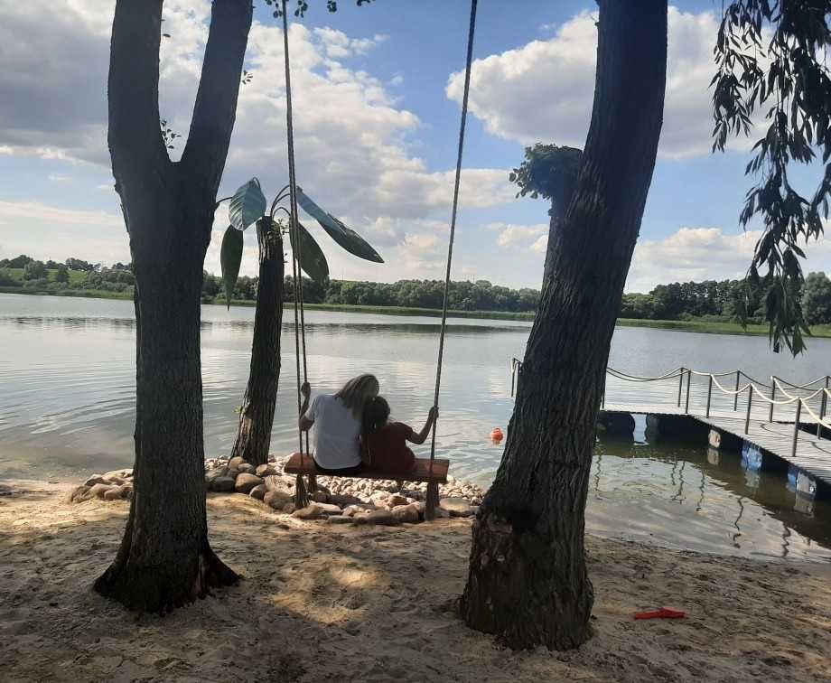 Domek całoroczny wypoczynek nad brzegiem jeziora oaza 10osobowy