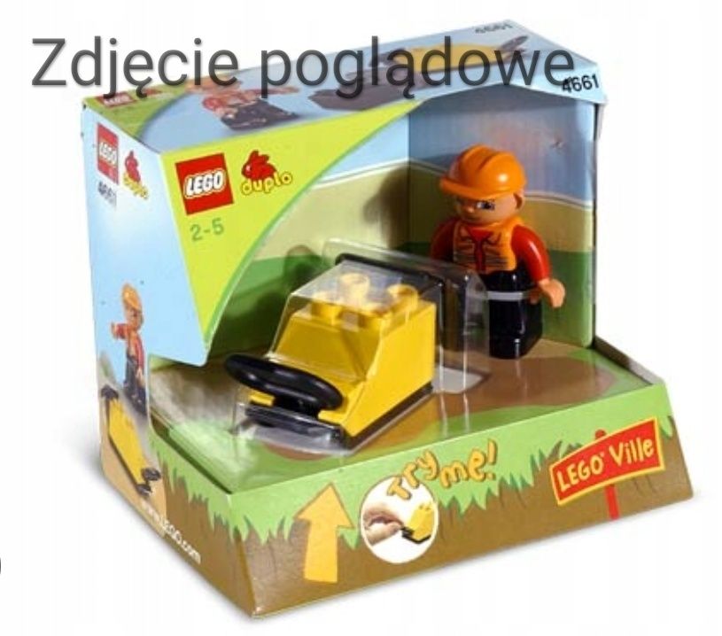 Lego duplo Lego ville - wibrująca ubijarka, zagęszczarka 4661