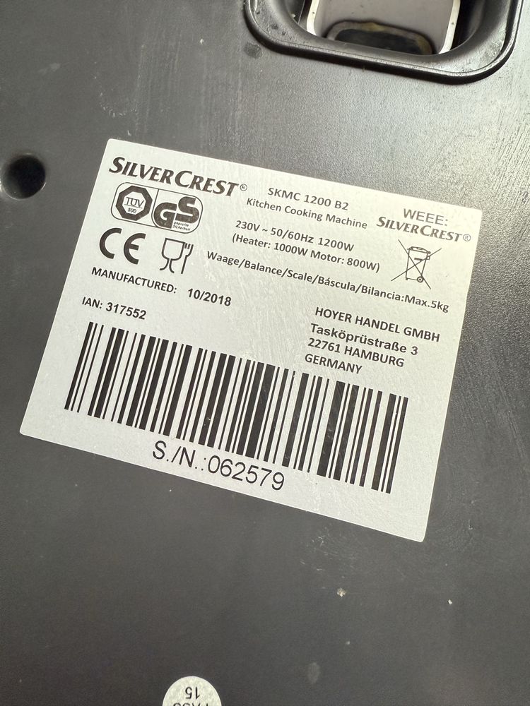 Termorobot lidlomix silvercrest monsieur cuisine connect