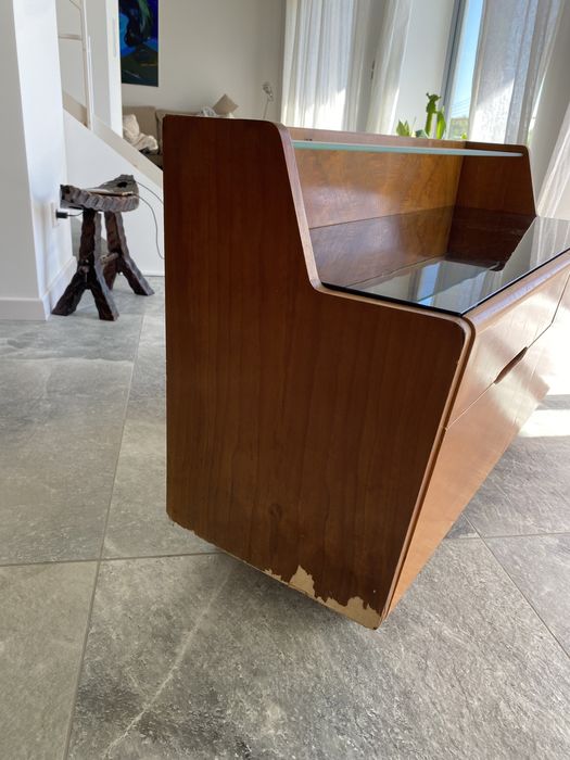 Szafka nocna komoda czechoslowacja bauhaus prl mid century