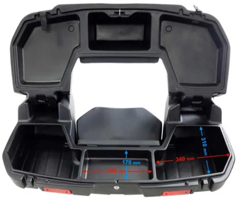 OUTLET KUFER TURYSTYCZNY tył tylny 75L + KANAPA uniwersalny Quad ATV