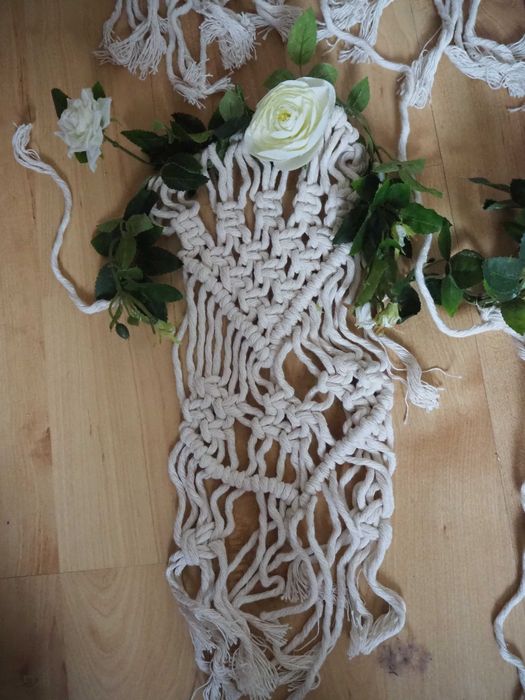 Makramy na krzesła/ławki  10 zł szt.