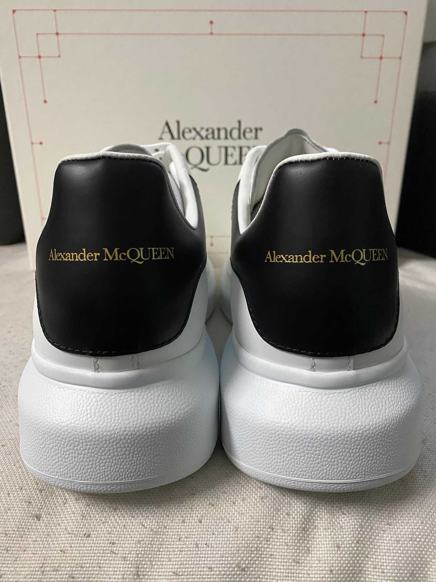 WhiteBlack\AlexanderMcQueen*Damskie*Moda UnisexTrampki.44