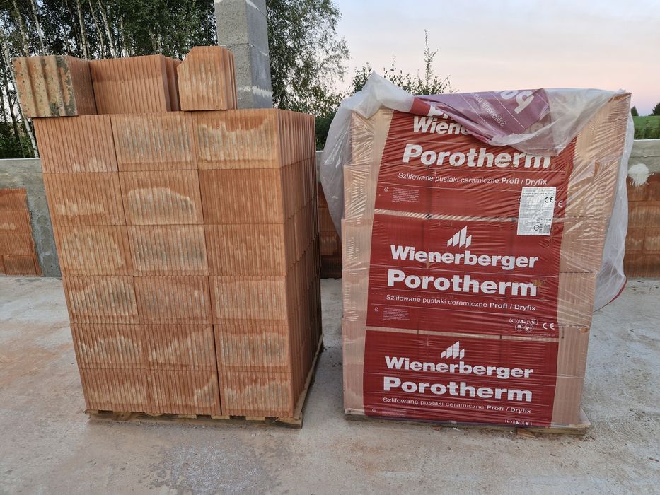 Porotherm Wienerberger Dryfix pustaki ceramiczne