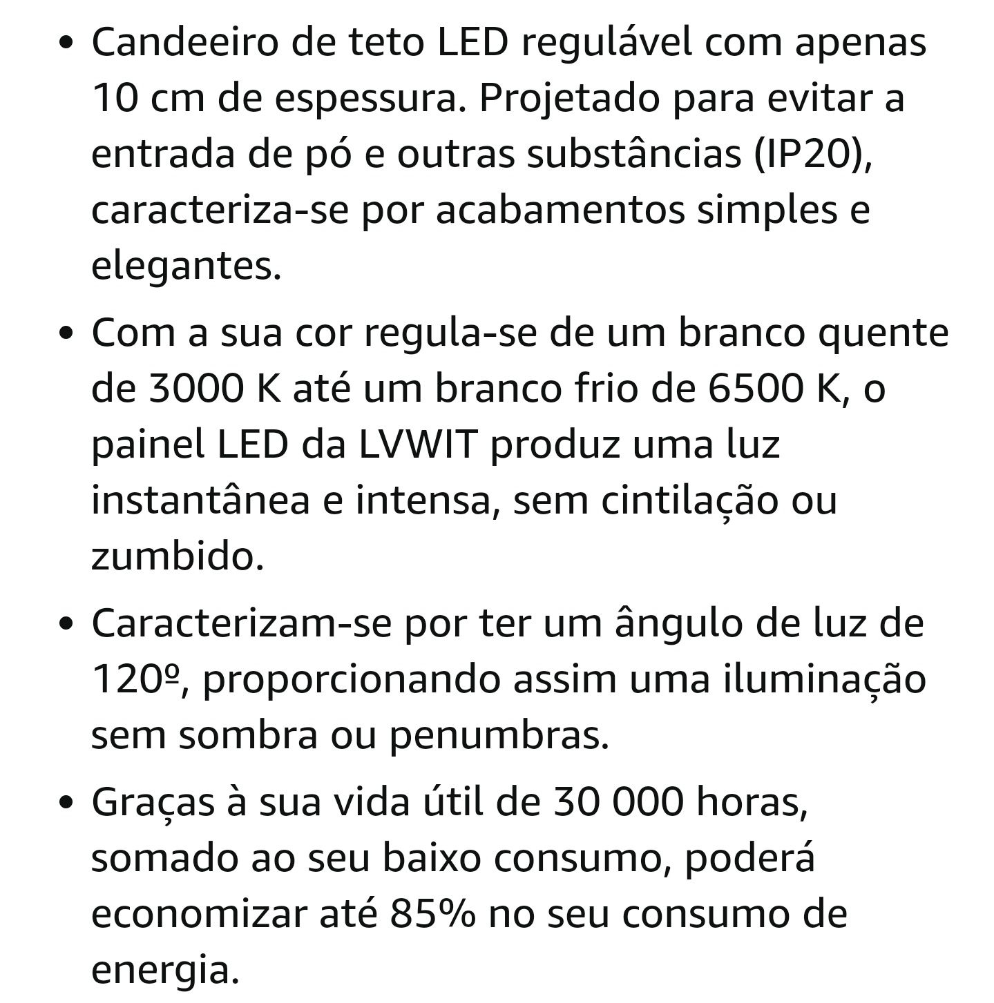 Candeeiro de teto LED LVWIT