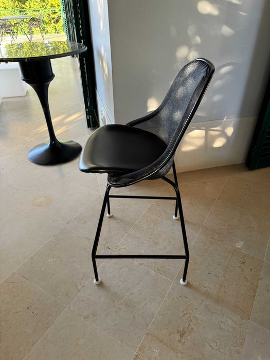 NOVO PREÇO - Bancos de Bar Elevados B&B Iuta Pretos