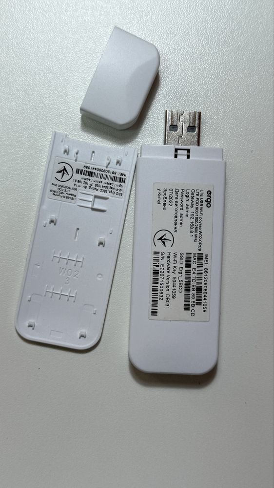4G USB Wi-Fi-роутер Ergo W02-CRC9