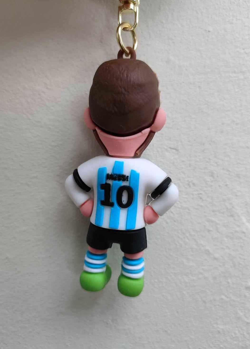Messi 3D Piłkarz Football Brelok do kluczy Figurka Leo Messi 10 Piłka