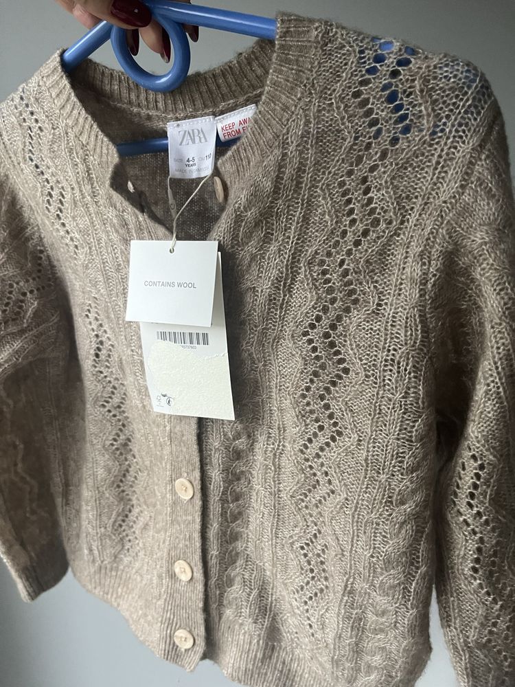 Zara sweter wełna jedwab 110 nowy