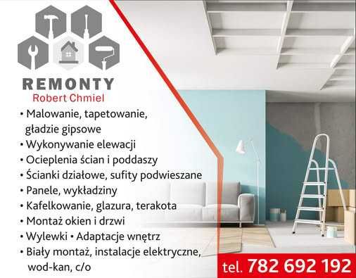 Remonty ! Profesjonalne usługi remontowo budowlane. Wolny termin !