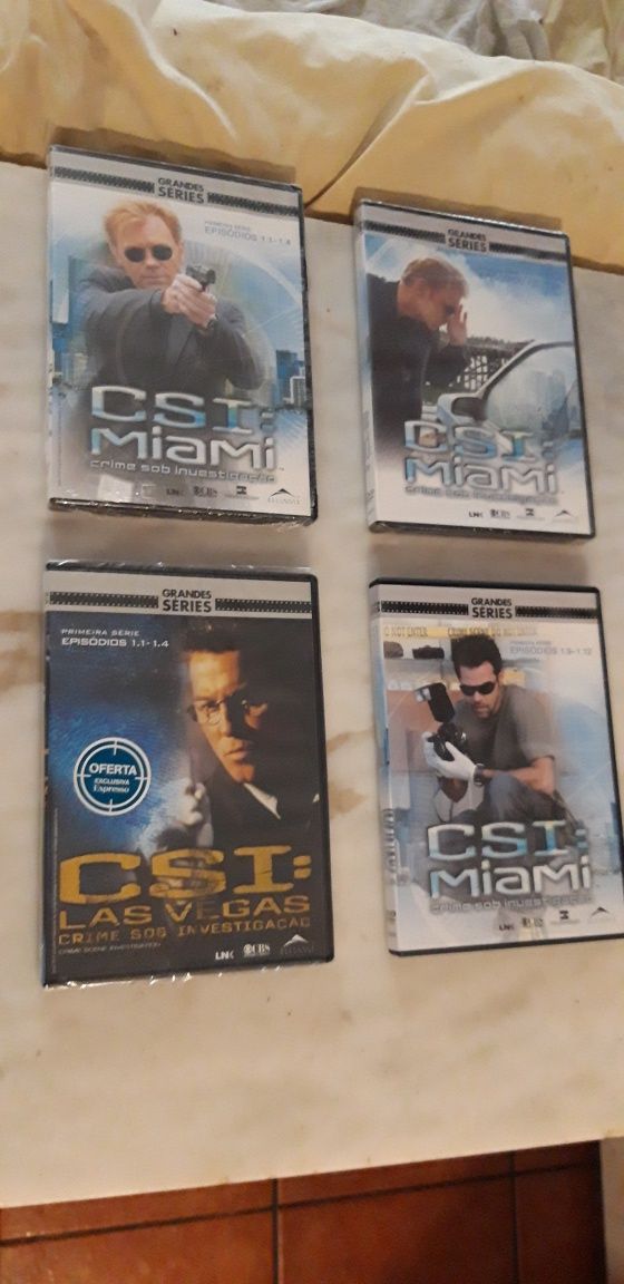 Conjunto de 4 Dvds CSI Diversos