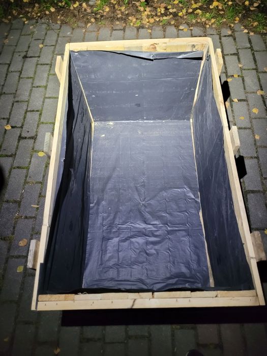 Skrzynia drewniana paka solidna kwietnik  podwyższona grządka doniczka