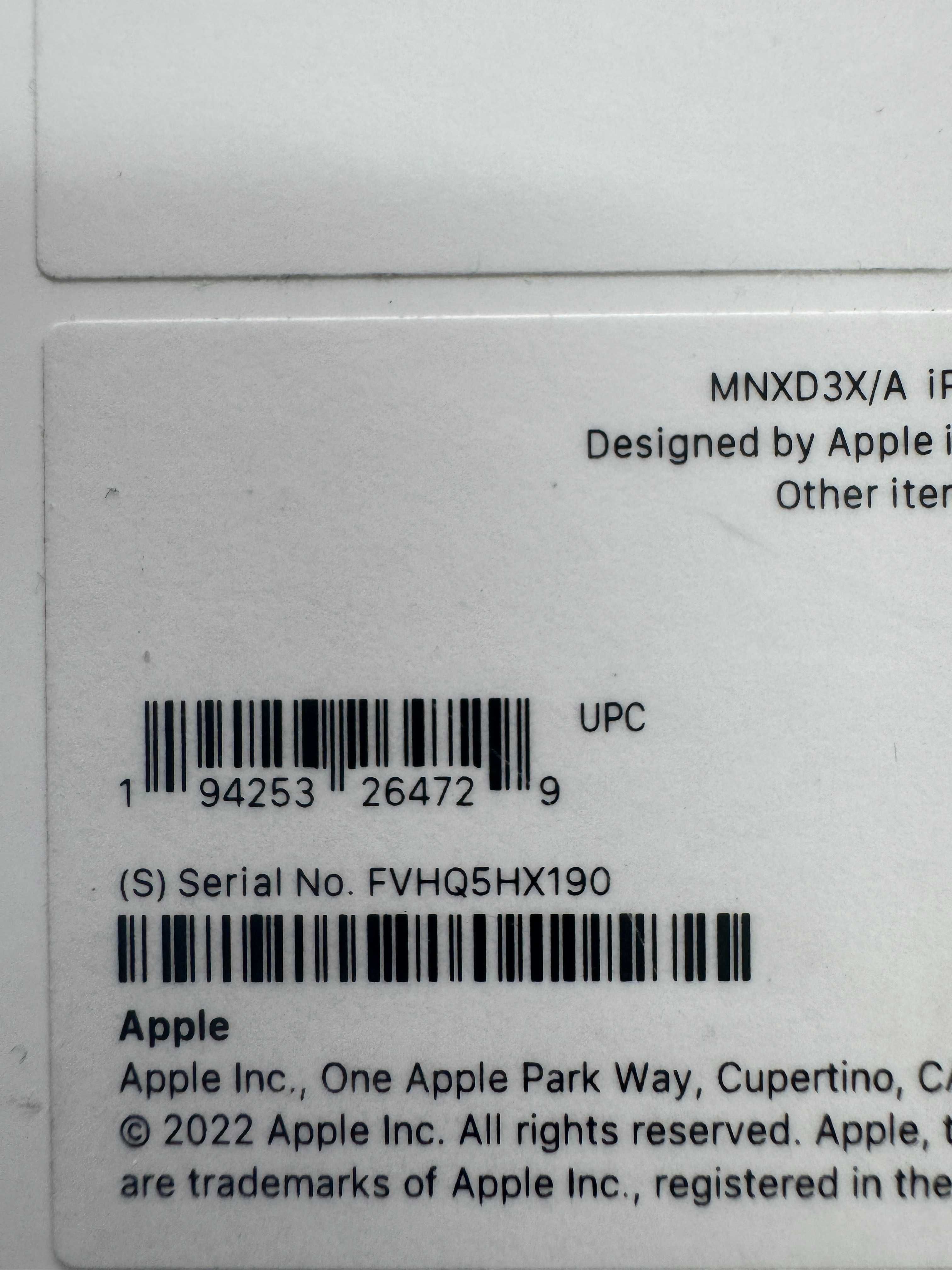 Apple iPad Pro 11" M2 128 GB 120Hz