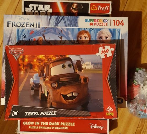 Puzle: Cars2, Frozen2. Star Wars