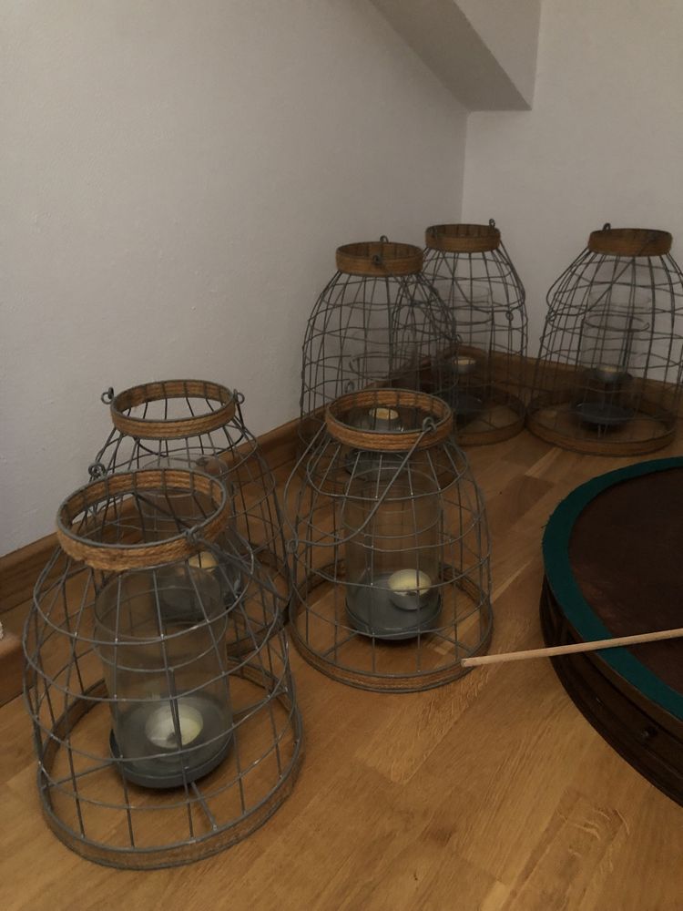 Estruturas para iluminaçao exterior/jardim, velas gaiola
