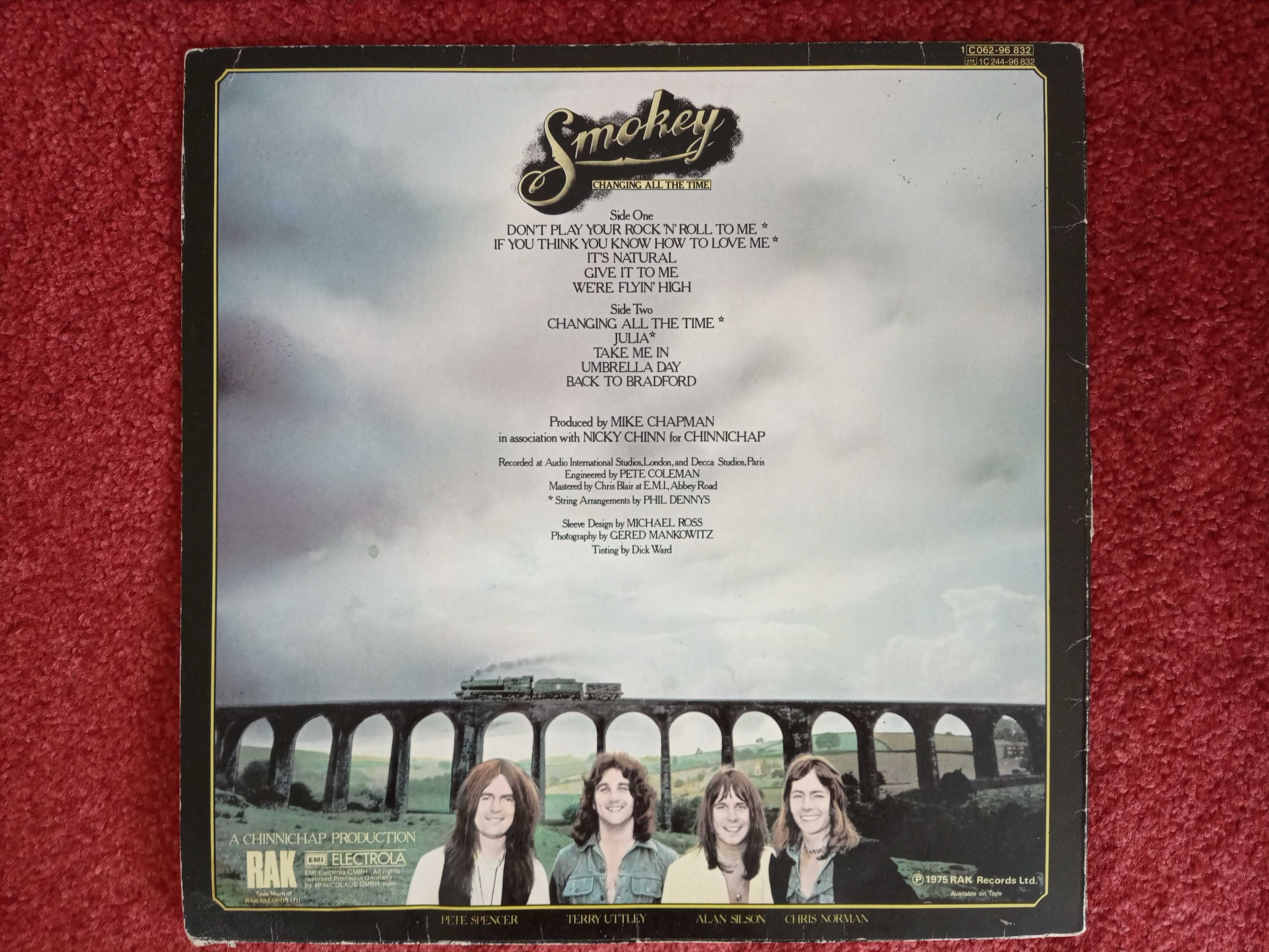 LP вініл SMOKIE - Changing All the Time, Midnight Cafe, Montreux Album