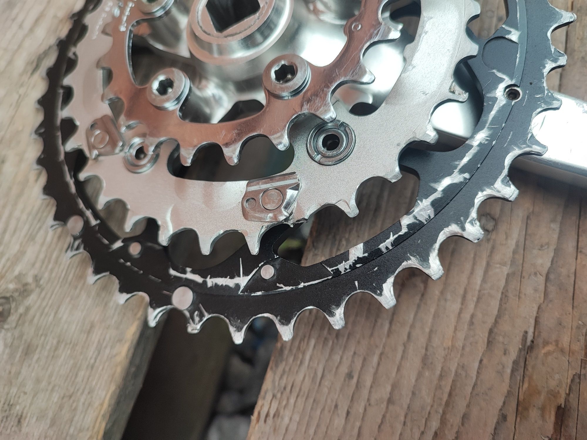 Korba rowerowa Shimano Deore XT M737 175mm retro mtb