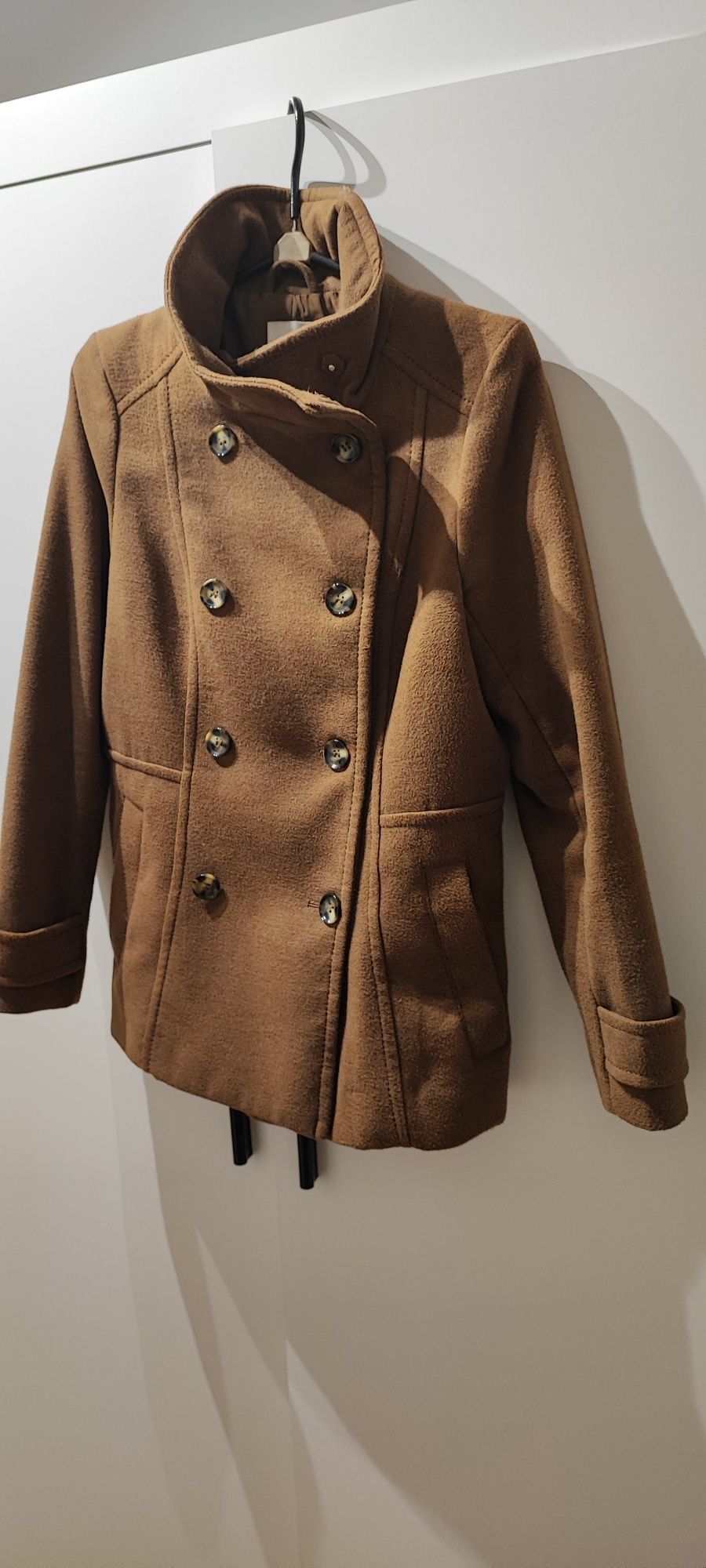 Płaszczyk brąz karmel h&m 38 M