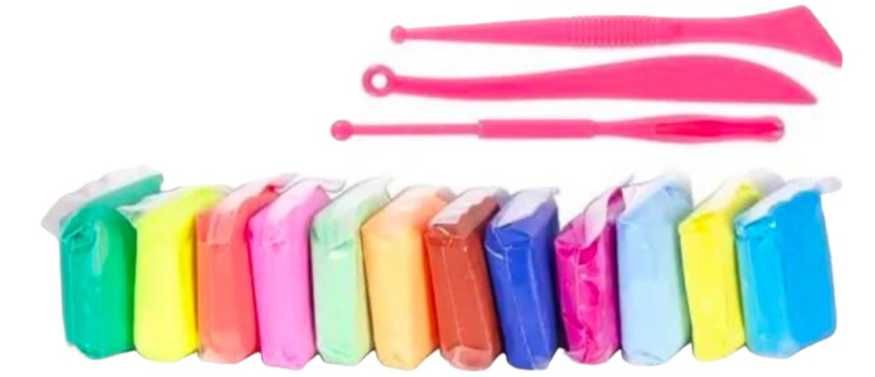 Легкий пластилін в наб.12кол ОПТ 100 шт