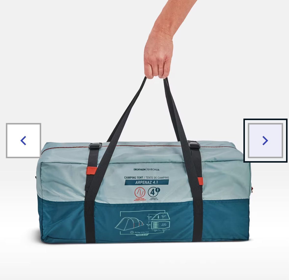 Tenda camping 4 pessoas + 4 saco-cama