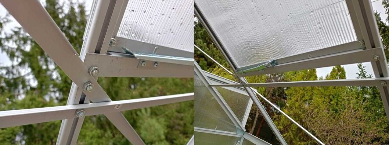 SZKLARNIA OGRODOWA z fundamentem poliwęglan 4mm 4,9x2,8m 13,7m2 5x8