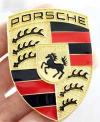 Emblemat Logo Porsche herb, oryginalna podkładka pod znaczek.