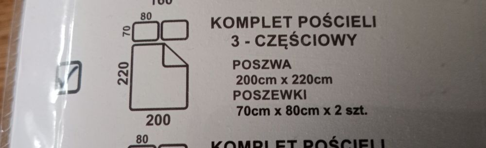 Pościel satynowa 200x220 i 2x70x80