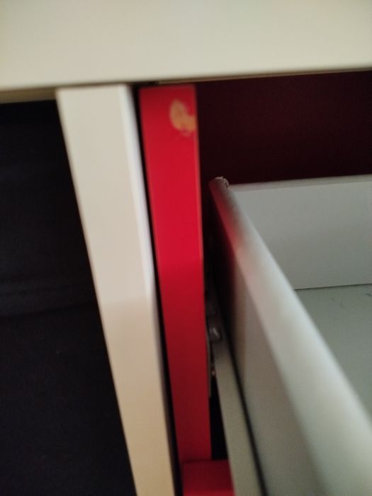 Acessório/Gavetas  vermelhas para estante Kallax