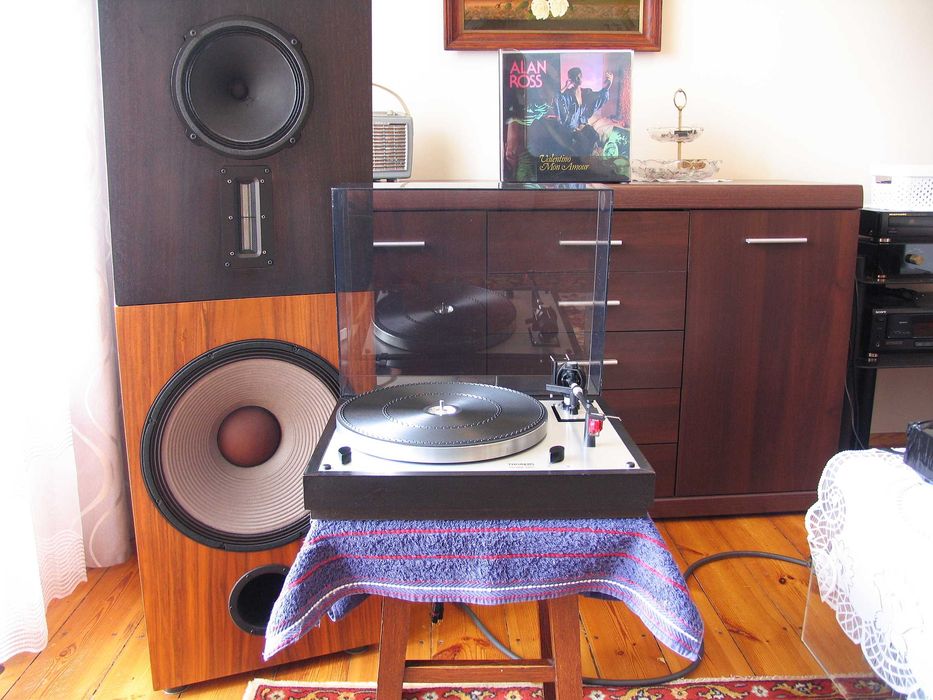 Thorens TD 166 MK II + DENON DL-110 / Oryginalny Karton '' Vintage ''