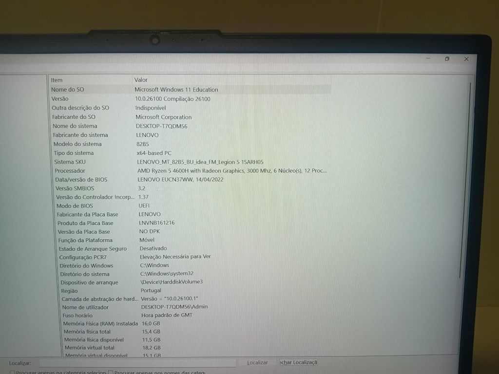 OPORTUNIDADE Lenovo Legion 5