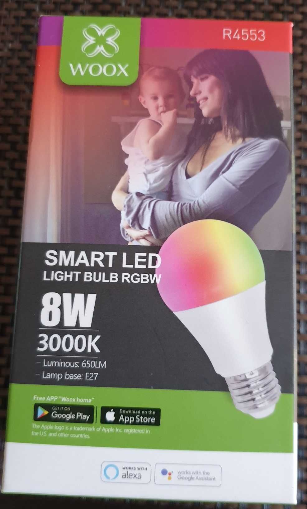 WOOX kolorowa żarówka SMART Wi-Fi LED R4553 8W