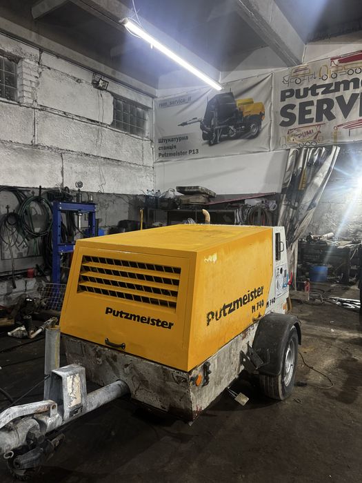 Putzmeister m740d , пневмонагнітач, стяжечна машинка