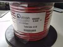 Bobine 40m cabo textil vermelho 3x1.5mm