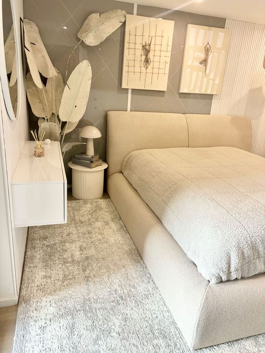 Cama lindíssima tecido bouclé