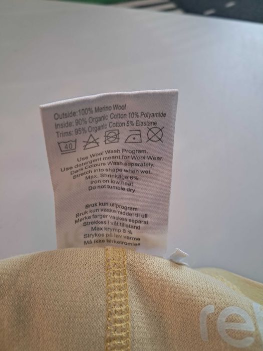 Legginsy wełniane Reflex, merino wool, bawełna r. 5-6