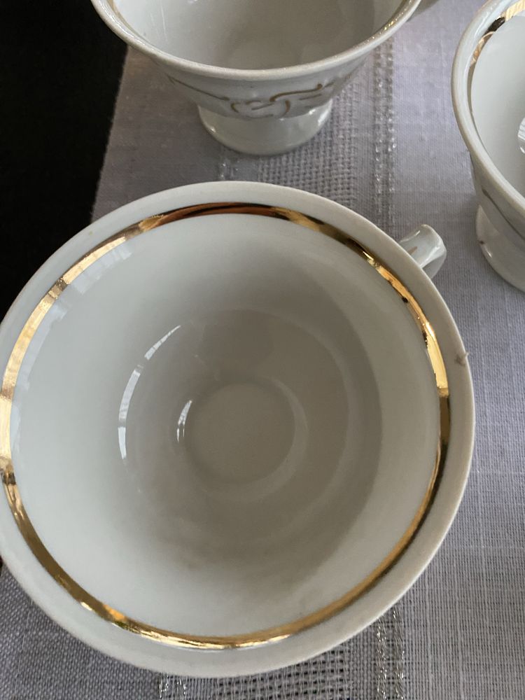 Porcelana serwis  kawowy do herbaty dzbanek  6 Filiżanek