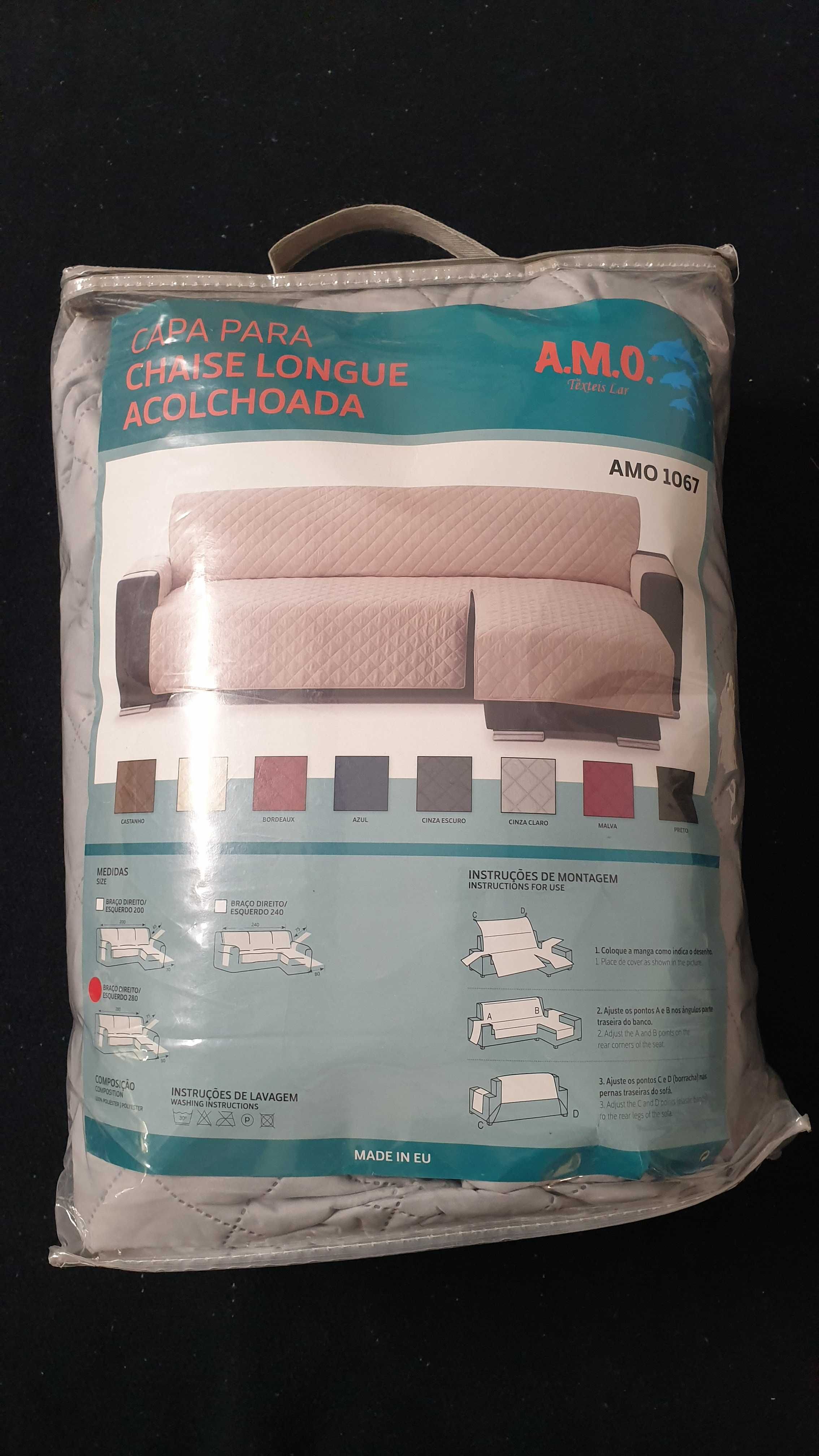 Proteção, protetor, cobertura, capa sofá chaise longue 280x150 - NOVA