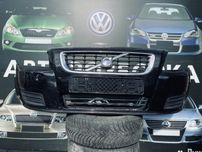 Бампер Вольво 2007-2012 Передний Volvo V50 S40 Рестайл Чорний Розборка