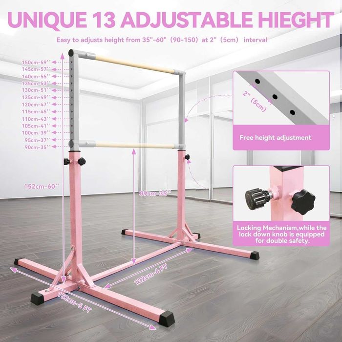 Nowy drążek gimnastyczny / poręcz / równoważnia / FBSPORT !A3316!